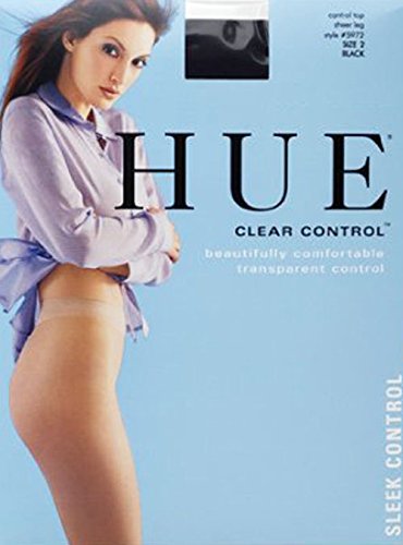 HUE Women's Sheer Clear Control Pantyhose
