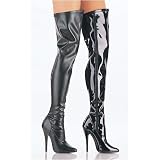DOMINA-3000 Spike Angel, Black Pat-Size 10