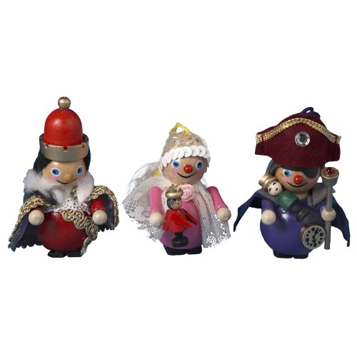 Steinbach Kurt Adler Nutcracker Suite Ornament of Clara, Nutcracker Prince and Herr Drosselmeier, Set of 3 Steinbach Kurt Adler Nutcracker Suite Ornament of Clara, Nutcracker Prince and Herr Drosselmeier, Set of 3