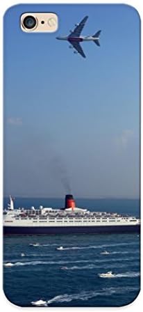 [16e29db5659] - New Queen Elizabeth 2 Emirates Airline Airbus A380 Aircraft Airliner Boats Navy Sea Lots Security Military Liner Ship Day Passenger Side View Sky Protective Iphone 6 Plus Classic Hardshell Case