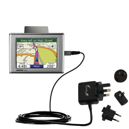 International Wall Home AC Charger for the Garmin Nuvi 670 - uses Gomadic TipExchange Technology