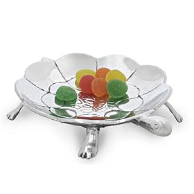 Click here to buy Aluminum Turtle Platter Plant Stand by In the Garden and More.