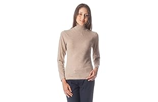 Conte of Cashmere Jersey Cuello Vuelto (Beige)