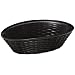 Carlisle 650403 Black 1.1 Quart WeaveWear Oval Basket (Case of 12)