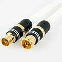 HDTV Antennenkabel 3m / 125dB Class A+ 5-fach geschirmt
