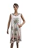 Palm Tank Dress Breezy Sundress White Caftan Cover Up