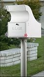 Secure Locking Mail Vault - White