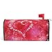 Wamika Valentine Day Heart Flower Magnetic Mailbox Cover MailWraps Red Pink Love Mailbox Wraps Post Box Garden Yard Home Decor for Outside Standard Size 21