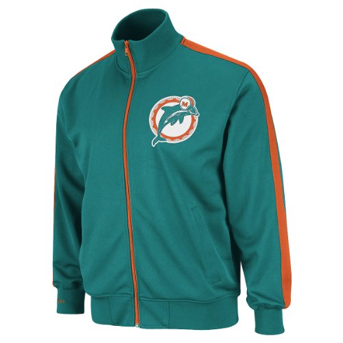 Mitchell & Ness Miami Dolphins Big & Tall Goal Post Track Jacket Xxx Large