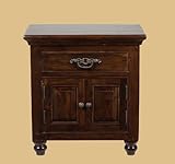 Classic Home Concepts Augustine 1 Drawer 2 Door Nightstand Bedroom Nightsta ....