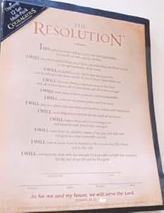 The Resolution Print ["COURAGEOUS"] for Men &amp; Presentation Folders ...
