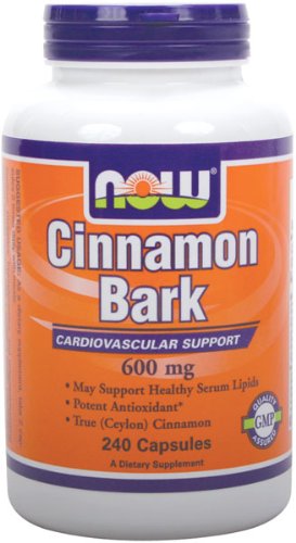 NOW Foods Cinnamon Bark 600mg, 240 Capsules