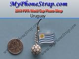 2010 FIFA World Cup Phone Strap  Uruguay Soccer Football Team Japan Imported