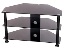 Levv TV700800BB - Stand For Plasma Or LCD TV Up To 32'' - Black & Black Glass