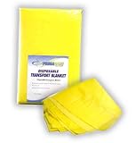 Primacare Disposable Transport Foam Blanket Yellow