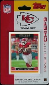 2006 Topps Kansas City Chiefs Limited Edition Football Cards Team Set (12 Cards) - Not Available in Packs - Includes Larry Johnson, Trent Green, Samie Parker, Tony Gonzalez, Dante Hall, Eddie Kennison, Derrick Johnson, and more!
