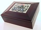 Chicago Bears Wood Collectors Box with Logo