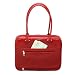 Mango Tango Faux Leather Quilt-Lined Laptop Carrying Case - Red (18)