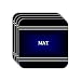 Personal Name Gift - MAT Set of 4 Mini-Mousepad Coasters (black design)