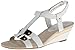 AK Anne Klein Women's Narelle Leather Wedge Sandal