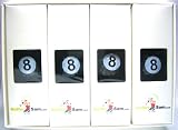 1 Dozen Pool Eight Ball Design Golf Balls new in Box!