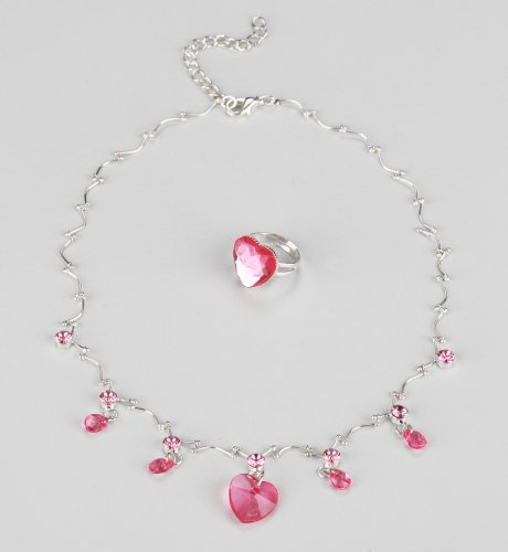 Wriggle Heart Necklace and Ring Set