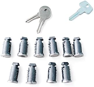 Lock Packs For Thule - 10 Pack New & Keyed Alike. Also 2, 4, 6, 8 & 12 packs available. For: roof racks, bike racks, towers, cargo boxes, ski racks & kayak racks (Compare to 510)