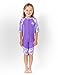 Tuga Girls Short Sleeve One Piece Swimsuit 3mos-7 Years, UPF 50+ Sun Protection