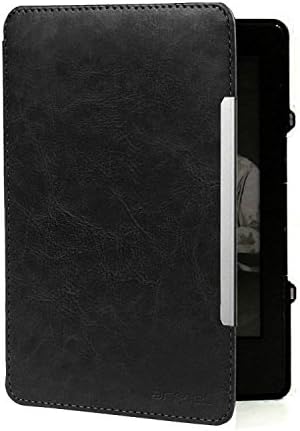 PU Leather Lightweight Case Cover for Amazon Kindle 4 and Kindle 5 (Both Black and Gray Version) with Auto Wake/ Sleep Function