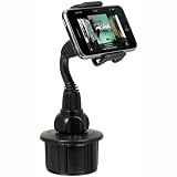 Macally mCup Adjustable Cup Holder for All Portable Devices in Vehicle (Black)
