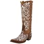 Old Gringo Women's L221-12 Madona Cowboy Boot,Tan/White,7 M US