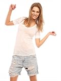 Alternative aa2660 Burnout V-Neck