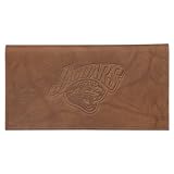 NFL Jacksonville Jaguars Tan Leather Checkbook