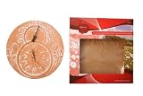 from Redwood Outdoor Garden Terracotta Clock & Thermometer