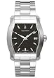 Men's Oxford Black Textured Dial Stainless Steel