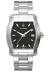 Men's Oxford Black Textured Dial Stainless Steel