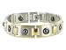 Stainless Steel Link Hematite Magnetic Bracelet 8.5"