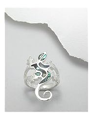 Gecko Shell Ring In 92.5 Sterling Silver