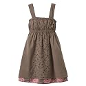 Girls' Mossimo Supply Co. Eyelet Dress - Cafe Latte - (M)