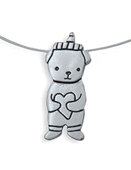 Honey Bear Sterling Silver Charm Necklace