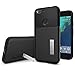 Spigen Slim Armor Google Pixel XL Case with Kickstand and SF Coated Non Slip Matte Surface and Air Cushion Technology Protection for Google Pixel XL 2016 - Black