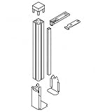 (Price/EA)Universal Connector, 68 High, Charcoal