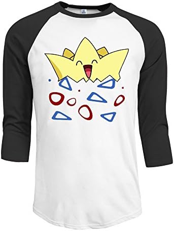 Fashion Men's Pokemon Togepi T Shirts Black Size L