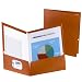 Oxford 5049580 Metallic Two-Pocket Folders, Copper, 25/Box