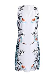 Shift Tropical Print Sleeveless Midi Dress 