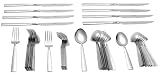 Cambridge Silversmiths Salem 40-Piece Flatware Set with Oak Tray, Service for 8