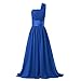 Fashion Plaza Girls A-line Chiffon One Shoulder Flower Girl Dress for Wedding K0078