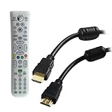 GTMax Media DVD Remote Control + 6FT High Speed HDMI With Ethernet 1080p 2160p Gold Plated Cable for
