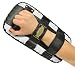 Premium PU Arm-Makiwara schwarz / weiß - Schlagpolster / Kicking Pad / Thai Pad