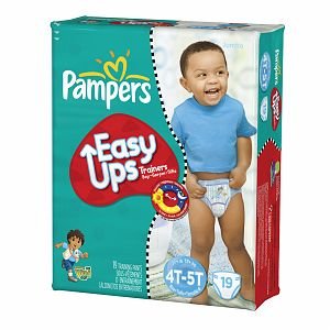 Pampers Easy Ups Pampers Easy Ups Boys Diapers, Jumbo Pack, 4T-5T (Size 6) 19 ct (Quantity of 3)